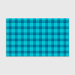 Бумага для упаковки Шотландский неоновый голубой, цвет: 3D-принт