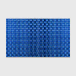 Бумага для упаковки Полосы в квадратах паттерн синий, цвет: 3D-принт
