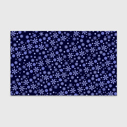Бумага для упаковки Снежный новогодний паттерн сине-фиолетовый, цвет: 3D-принт