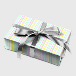 Бумага для упаковки Тонкие цветные полосы на белом, цвет: 3D-принт — фото 2