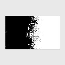Бумага для упаковки Nirvana чернобелые краски рок, цвет: 3D-принт
