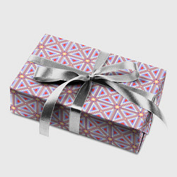 Бумага для упаковки Геометричный паттерн розовый, цвет: 3D-принт — фото 2