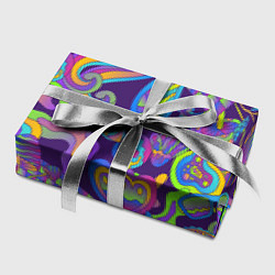 Бумага для упаковки Психоделические цветы, цвет: 3D-принт — фото 2