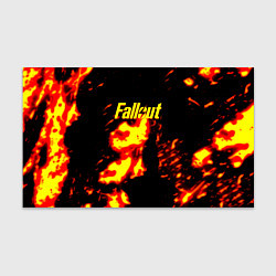 Бумага для упаковки Fallout огнненое лого, цвет: 3D-принт