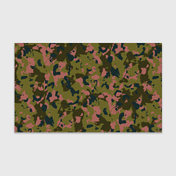 Бумага для упаковки Камуфляжный паттерн зеленый с розовыми пятнами, цвет: 3D-принт