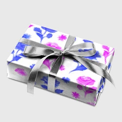 Бумага для упаковки Цветочный узор из роз - паттерн, цвет: 3D-принт — фото 2