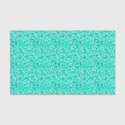 Бумага для упаковки Абстрактный бирюзово-белый фон, цвет: 3D-принт