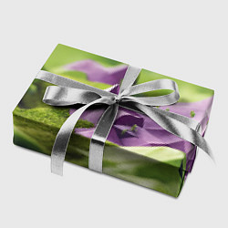 Бумага для упаковки Геометрический пейзаж фиолетовый и зеленый, цвет: 3D-принт — фото 2