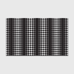 Бумага для упаковки Паттерн черных и белых квадратов, цвет: 3D-принт