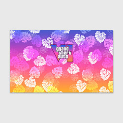 Бумага для упаковки Grand Theft Auto VI - пальмы, цвет: 3D-принт