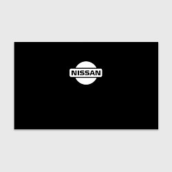 Бумага для упаковки Nissan logo white, цвет: 3D-принт