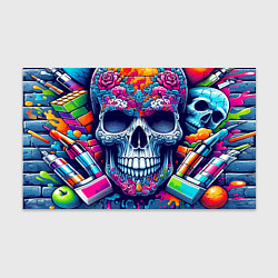 Бумага для упаковки Ai art skull - graffiti, цвет: 3D-принт