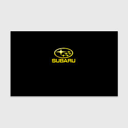 Бумага для упаковки Subaru logo yellow, цвет: 3D-принт