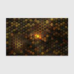 Бумага для упаковки Светящиеся коричневый соты - тепловая энергия, цвет: 3D-принт