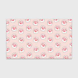 Бумага для упаковки Милые отпечатки пушистых лапок, цвет: 3D-принт