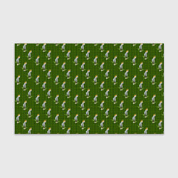 Бумага для упаковки Попугайчики по диагонали на зеленом - паттерн, цвет: 3D-принт