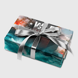 Бумага для упаковки Wartunder корабль авианосец, цвет: 3D-принт — фото 2