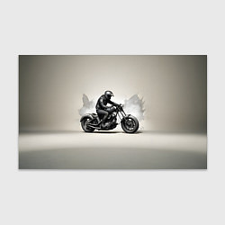 Бумага для упаковки Байкер на крафтовом фоне, цвет: 3D-принт