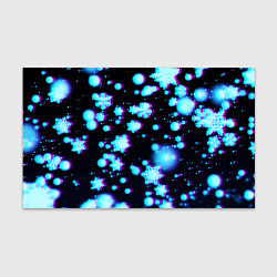 Бумага для упаковки Неоновые снежинки глитч, цвет: 3D-принт