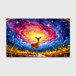 Бумага для упаковки Олень и космическое небо, цвет: 3D-принт