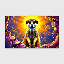 Бумага для упаковки Сурикат в яркиз лучах солнца, цвет: 3D-принт