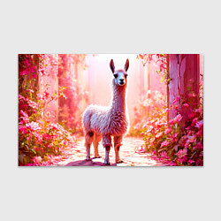 Бумага для упаковки Альпака в розовом, цвет: 3D-принт