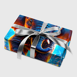 Бумага для упаковки Слон и искры под ногами, цвет: 3D-принт — фото 2