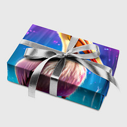 Бумага для упаковки Пеликан в сиянии лучей, цвет: 3D-принт — фото 2