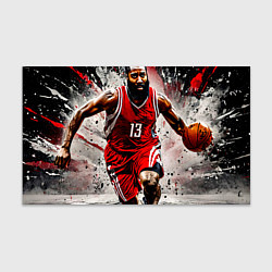 Бумага для упаковки Джеймс Харден с мячом, цвет: 3D-принт