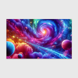 Бумага для упаковки Neon space fantasy, цвет: 3D-принт