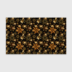 Бумага для упаковки Золотые снежинки, цвет: 3D-принт