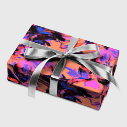 Бумага для упаковки Абстрактные цветы - текучая краска, цвет: 3D-принт — фото 2