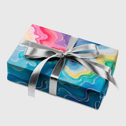 Бумага для упаковки Абстрактные волны в мраморном стиле, цвет: 3D-принт — фото 2