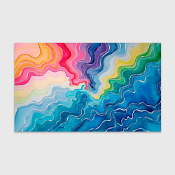 Бумага для упаковки Абстрактные волны в мраморном стиле, цвет: 3D-принт