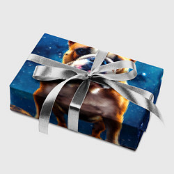 Бумага для упаковки Бульдог в космосе, цвет: 3D-принт — фото 2