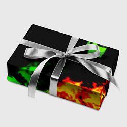 Бумага для упаковки Амонг ас огненная текстура, цвет: 3D-принт — фото 2