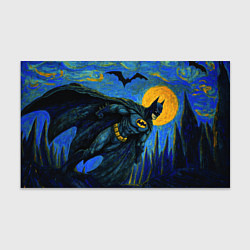 Бумага для упаковки Бэтмен в стиле Ван-Гога, цвет: 3D-принт