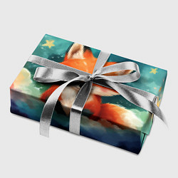 Бумага для упаковки Лисенок на облаках, цвет: 3D-принт — фото 2