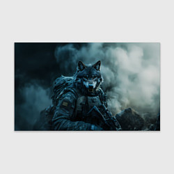 Бумага для упаковки Волк солдат, цвет: 3D-принт