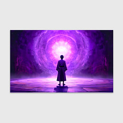 Бумага для упаковки Айкидоист на фиолетовом, цвет: 3D-принт