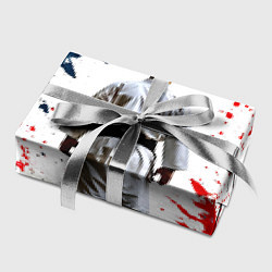 Бумага для упаковки Борец айкидо на белом, цвет: 3D-принт — фото 2