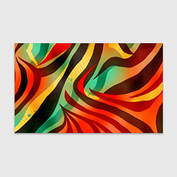 Бумага для упаковки Жаркая полосатая абстракция, цвет: 3D-принт