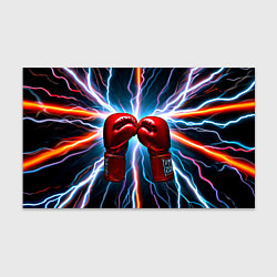 Бумага для упаковки Бойцовские перчатки и молнии, цвет: 3D-принт