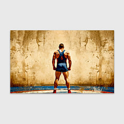 Бумага для упаковки Греко-римский борец на бежевом, цвет: 3D-принт