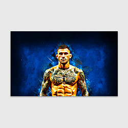 Бумага для упаковки Дастин Порье на синем, цвет: 3D-принт