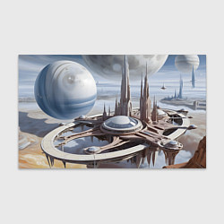 Бумага для упаковки Инопланетный город, цвет: 3D-принт