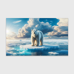 Бумага для упаковки Полярный медведь на льдине, цвет: 3D-принт