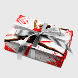 Бумага для упаковки Воздушная гимнастка на красном, цвет: 3D-принт — фото 2