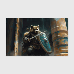 Бумага для упаковки Воин медведь с щитом, цвет: 3D-принт