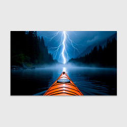 Бумага для упаковки На каяке в грозу, цвет: 3D-принт
